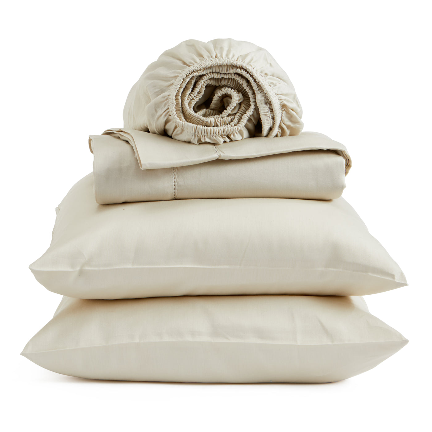 100% Organic Cotton Sheet Set - 300 Thread Count - Bedding Sheets & Pillowcase - Deep Pocket Fits up to a 15-18" Mattress  - Natural - Organic Certified - Comfort & Care Collection