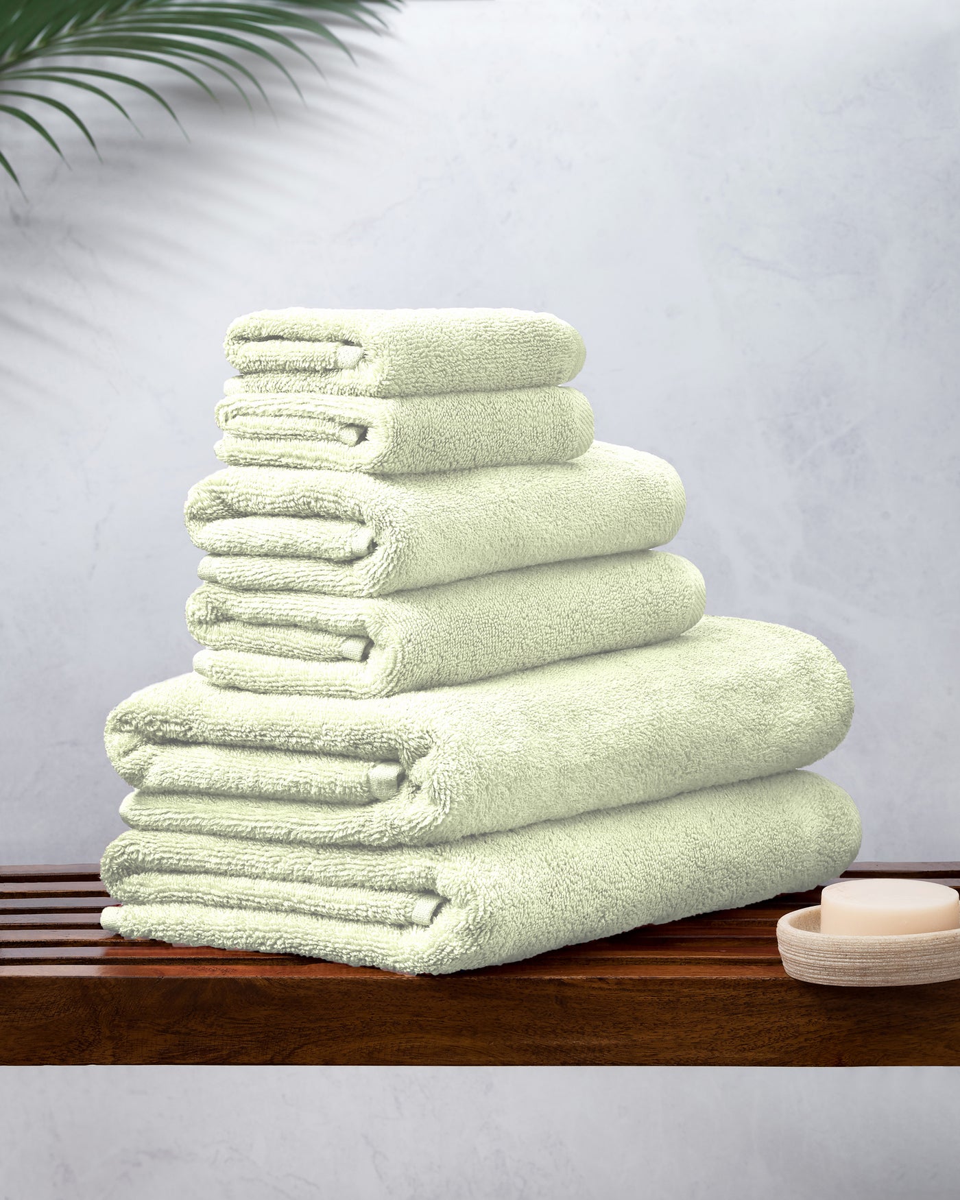 Luxury Ultra Soft Towel - 6pc Set - 2 x Bath _ 2 x Hand _ 2 x Face _ Seafoam