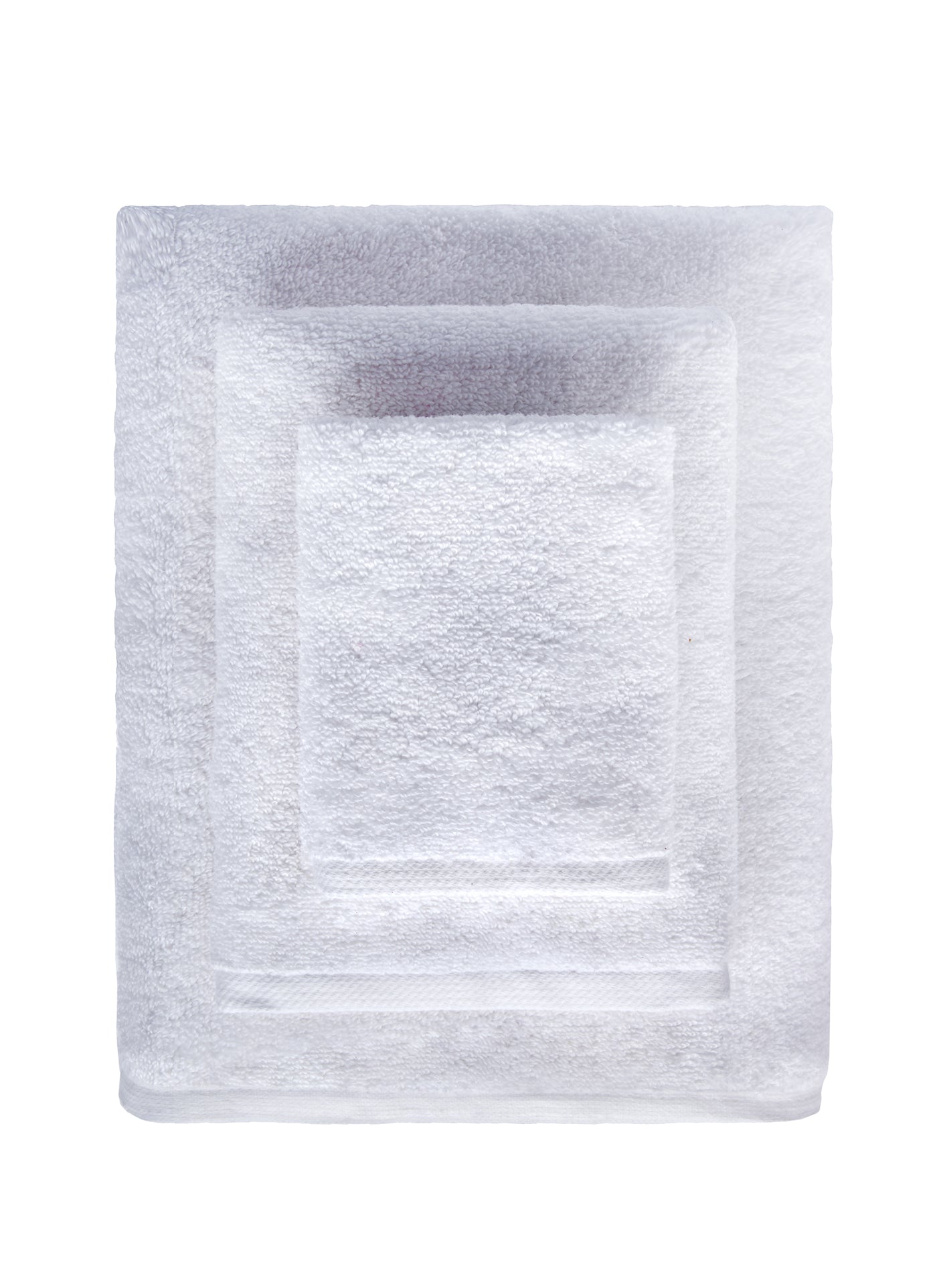 Luxury Ultra Soft Towel - 6pc Set - 2 x Bath _ 2 x Hand _ 2 x Face _ White